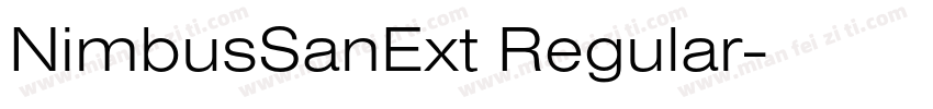 NimbusSanExt Regular字体转换